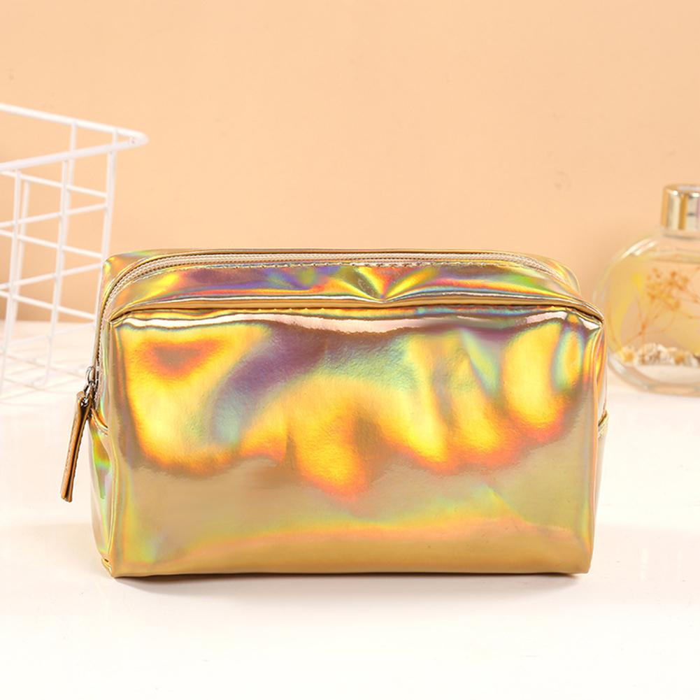 Portable Lasered Cosmetic Storage Bag Lightweight Wear Resistant Wash Bag For Jewelry Headphone