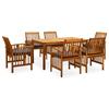 Day and Night - Day and Night Garden Dining Set 7 Pieces and Cushions Solid Acacia Wood