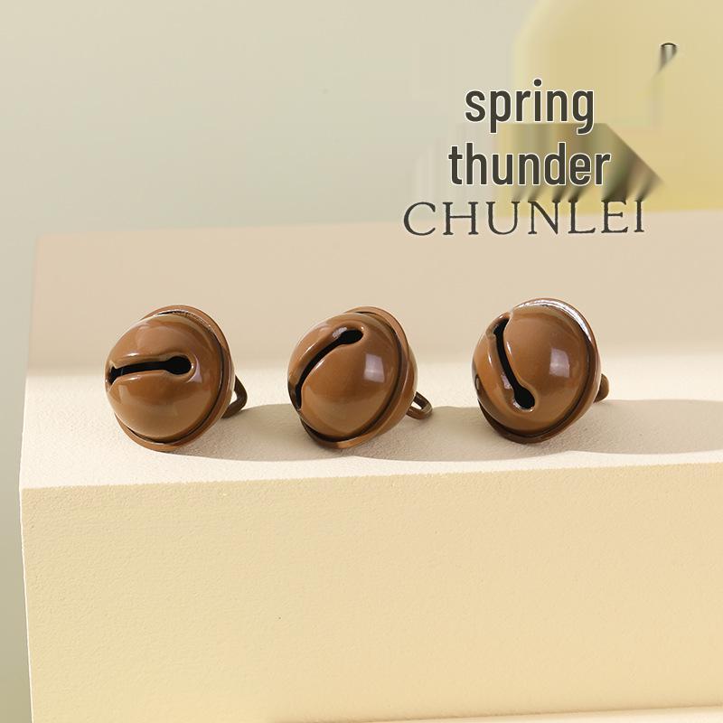 22mm Tiger Mouth Candy-Colored Christmas Hanging Bell Ornament Jewelry & Choker Accessory