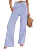2026 European & American Women's Striped High-Waist Loose Fit Straight-Leg Trousers