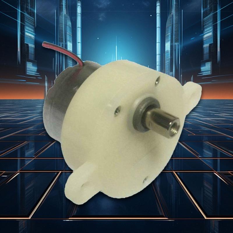 Mehrzweck 3,5 7,5 U/min Robuster Kunststoff-Getriebemotor 12V Hohe Drehmomente Leiser Lauf für Drehdisplays Maschinen