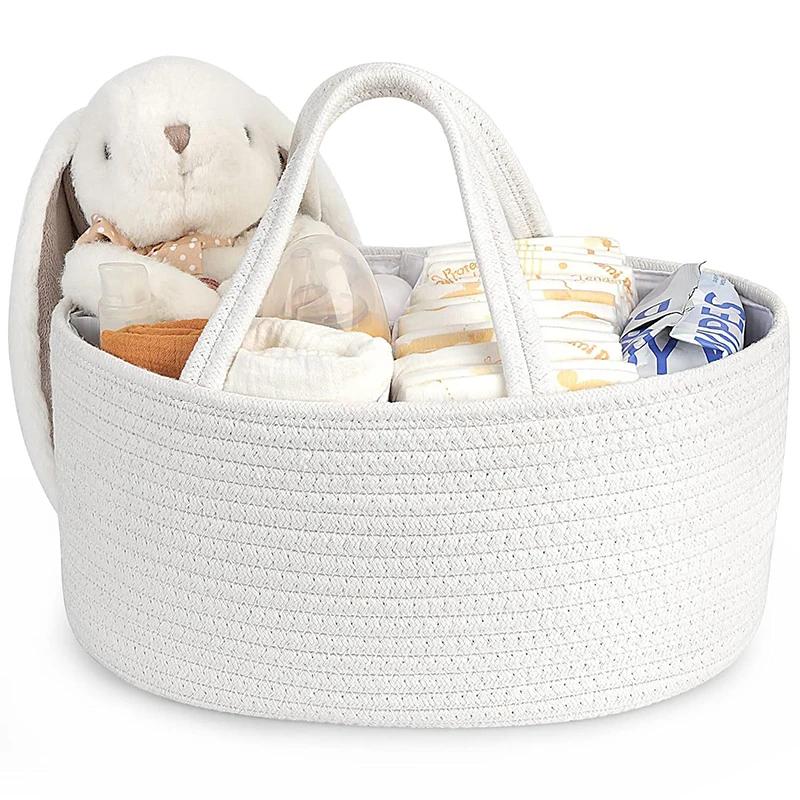 Multifunctional Travel Out Portable Mommy Bag Cotton Rope Diaper Bag Handbag Baby Products Organizer Basket