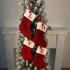 Christmas Socks Pendant Embroidered Children's Candy Bag Letter Christmas Socks Gift Bag Holiday Supplies Christmas Decoration