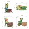 Whimsical Frog Design Planter for Succulents Pot, Decorative Frogs Statues Garden Pots Home Patio Desktop Decoration
