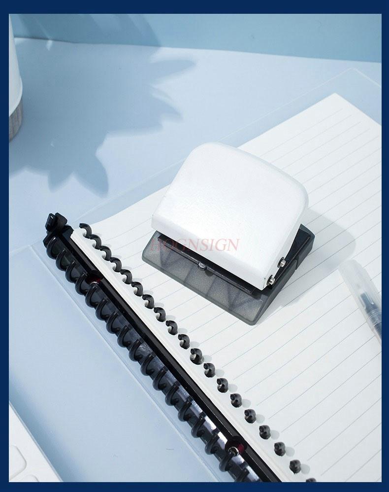 porous and positioning ruler, easy to operate,Multi functional student punching machine, loose leaf punching machine,