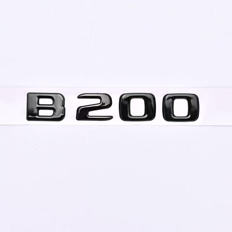 Gloss Black Rear Trunk Emblem Badge For Mercedes-Benz B180 B200 B220 B260 3D Logo Sticker Replacement Car Styling Accessories OB1