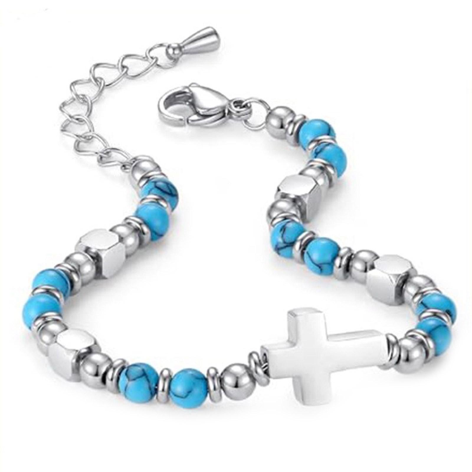 

Круглый каменный браслет Религиозный браслет Браслеты из бусин Украшения на запястье Каменная текстура Подарок для семьи и друга 5