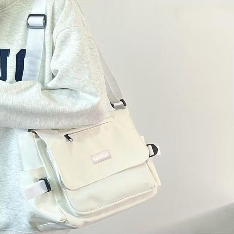 Fashion Nylon Crossbody Bag Large Capacity Shoulder Bag Hiking Travel Messenger Bag