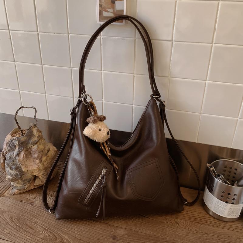 Tragetasche mit großem Fassungsvermögen, Nischen-Freizeit-Unterarmtasche, Pendler-Ein-Schulter- oder Doppel-Schulter-Tasche