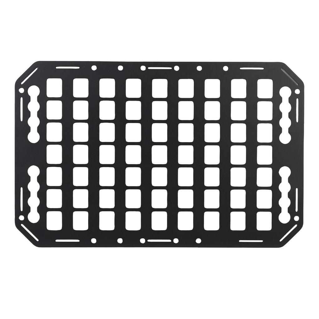 Truck Bed Molle Panel Aluminium Alloy Multifunctional L Track Storage Organizer for Car SUV RV 483x311x2mm