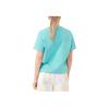 Ganni Ss23 Vacation Shop Series Letter Print Casual Short Sleeve T-Shirt Women tops Light-Blue T3430759