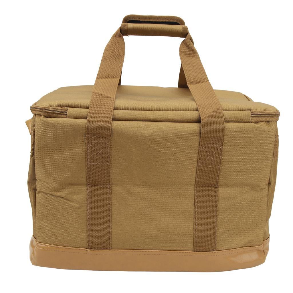 Insulated Lunch Carry Bag Double Layer Large Capacity Leak Proof Oxford Cloth Aluminum Foil with Shoulder Belt Cooler Insulated Bag for Picnic Travel