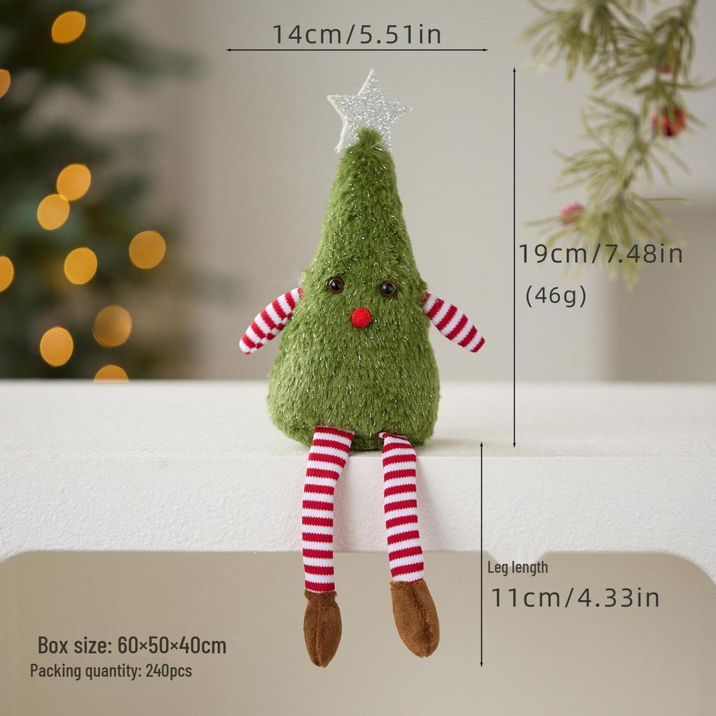 Creative Plush Christmas Tree Ornaments & Wreaths - Ideal Photography Props