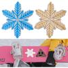 Snowboard Deck Pad Anti-Slip Snowflake Snow Crystal Strong Adhesive (White