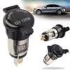 10-1PCS Max 10A Car Cigarette Lighter Waterproof Female Socket Seat with Cover Case 12V-24V Auto Truck Motorcycle Car Accessorie