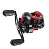 Black & Red Water Drop Fishing Rod & Reel Set with Anti-Explosion Line for Long-Distance Casting