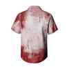 Men's Casual Short Sleeve Halloween Print Shirt for Everyday Wear