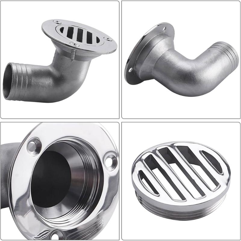 Corrosion Resistant Ship Drainage System 38mm Curved Pipe Smooth Surfaces Easy Installation Marine Motorhome Compatible