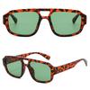 New Fashion Double Bridge Square Sunglasses Unisex Oversized Sun Glasses UV400 Protection Trendy Shades