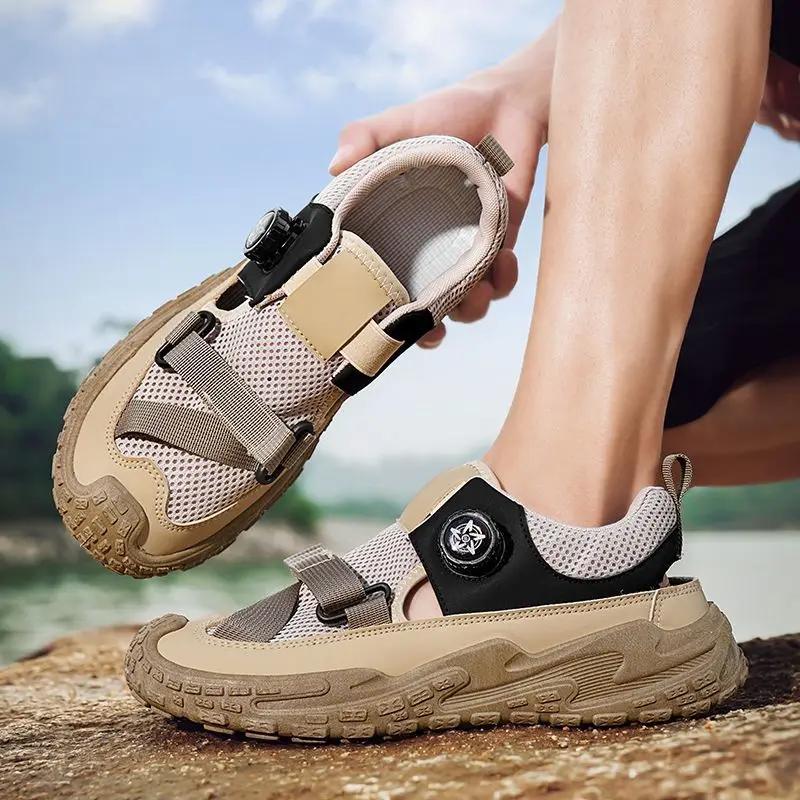 Fashion Running Man Sandals Sports Hole Luxury Designer In Welcome Deal Big Size Eva New Arrival Stylish Summer Low Price Shoes for Men