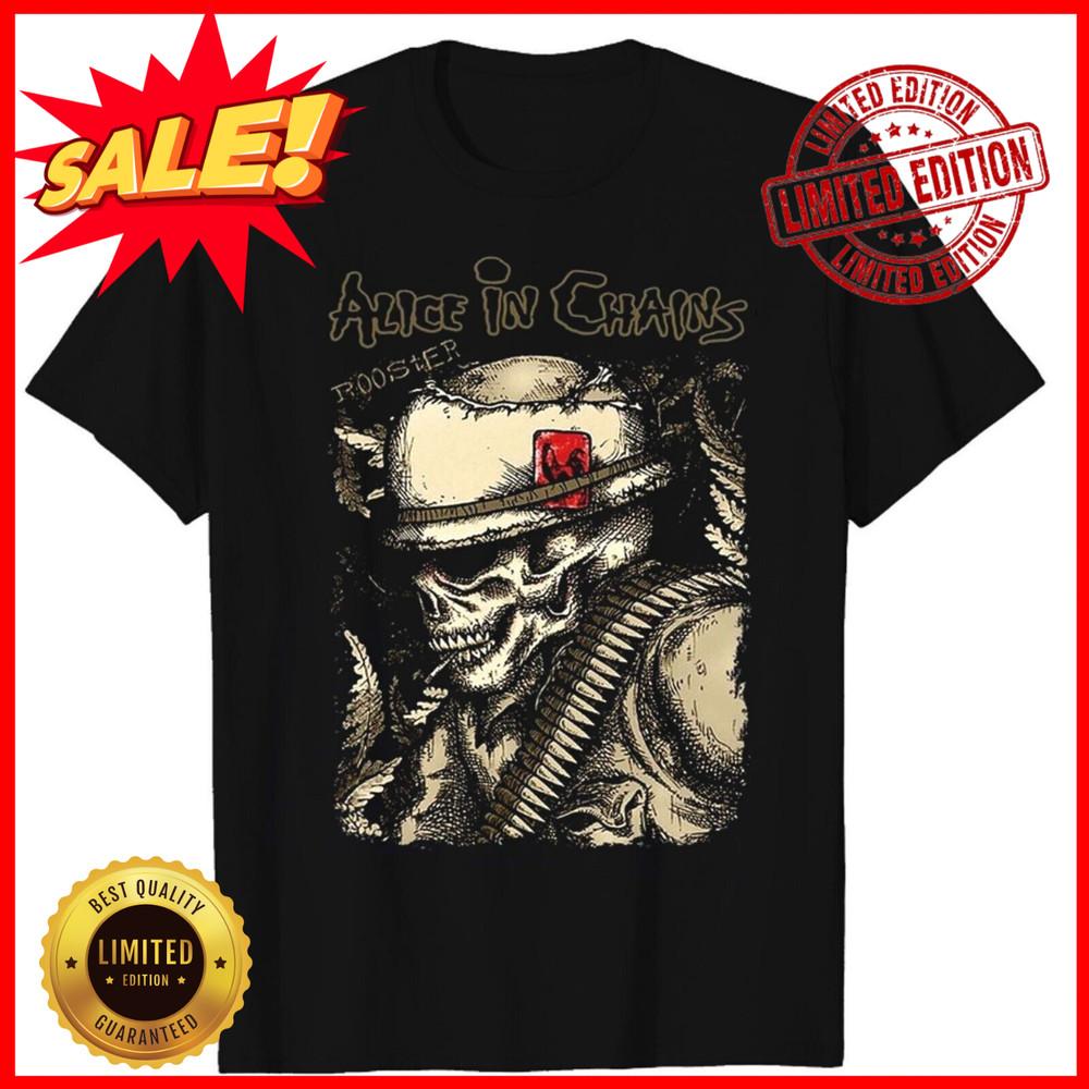 Alice in Chains Rooster T Shirt Gift For Fans Unisex All Size S-5XL Unisex T-Shirt S