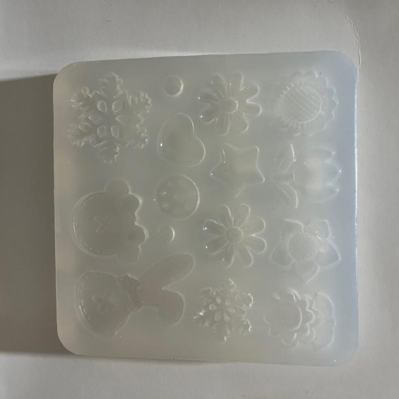 Flower Heart Charm Silicone Mold for DIY Necklace Jewelry Making Keychain Ornaments Handmade Butterfly Pendant Resin