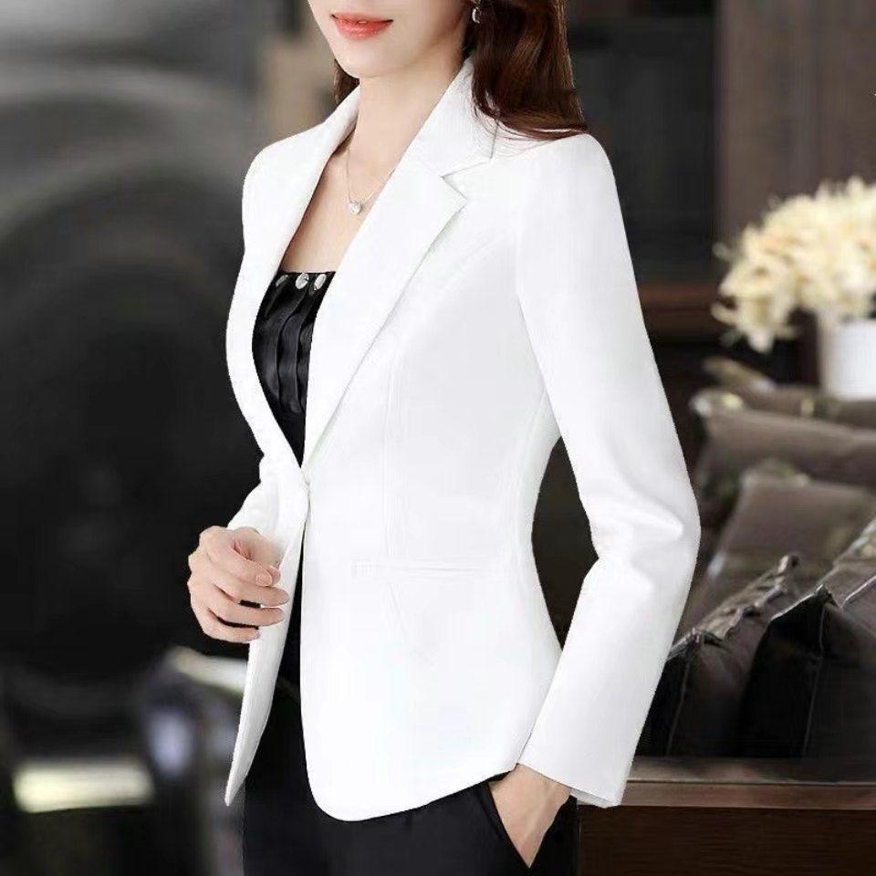 Spring Autumn Female Suit Jacket Black Professional Suit Interview Formal Work Clothes Office Lady OL Classic Blazers for Women