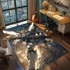 Mobile Suit Gundam RX-78-2 Classic Mecha Art Rug Carpet Large Area Rug Non Slip Washable Floor Mat Gamer Room Bedroom Home Decor