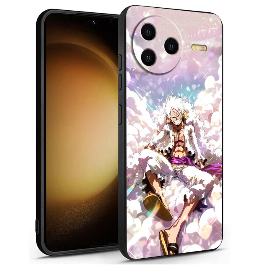 Case for Xiaomi Redmi 13C 9 K40 K80 Pro A3 A1 A2 Plus 14C 10 12C A5 A4 Black Soft Phone Cover One Piece Cool Luffy