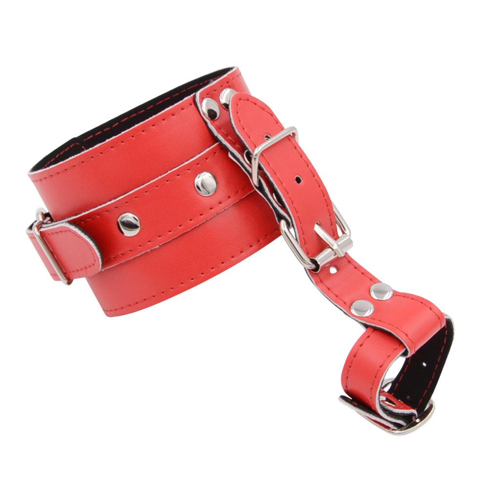 Leder Daumen Zehen Fesseln Manschetten Hand Fuß Fesseln Erotische Sexspielzeuge für Paare Sklavenfesseln Erwachsenenspiele Fetisch