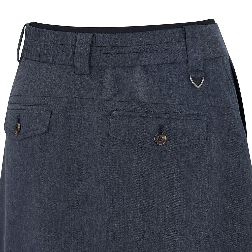 MALBON GOLF Casual H-Line Skirt Navy (Woman)