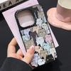 Apple 16/17Promax Mirror Cat Mobile Phone Case Is Suitable for the New iPhone13/14 Anti-drop 15 Protective Case.