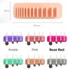 New Soft Silicone Brush Drying Rack Solid Color Suction Cup Cosmetic Tools Wall Mounted Makeup Brush Holder for Beauty Station