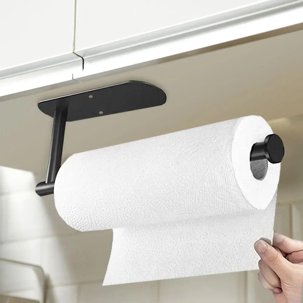 Self Adhesive Toilet Roll Paper Holder Stainless Steel Kitchen Napkin Holder  Kitchen