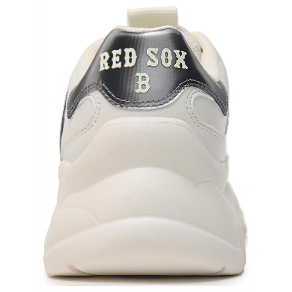 New MLB Big Ball Chunky Boston Red Sox Team Cushioning, Wear Resistant Low Top Chunky Sneakers Unisex Ecru 3ASHBWL4N-43WHS