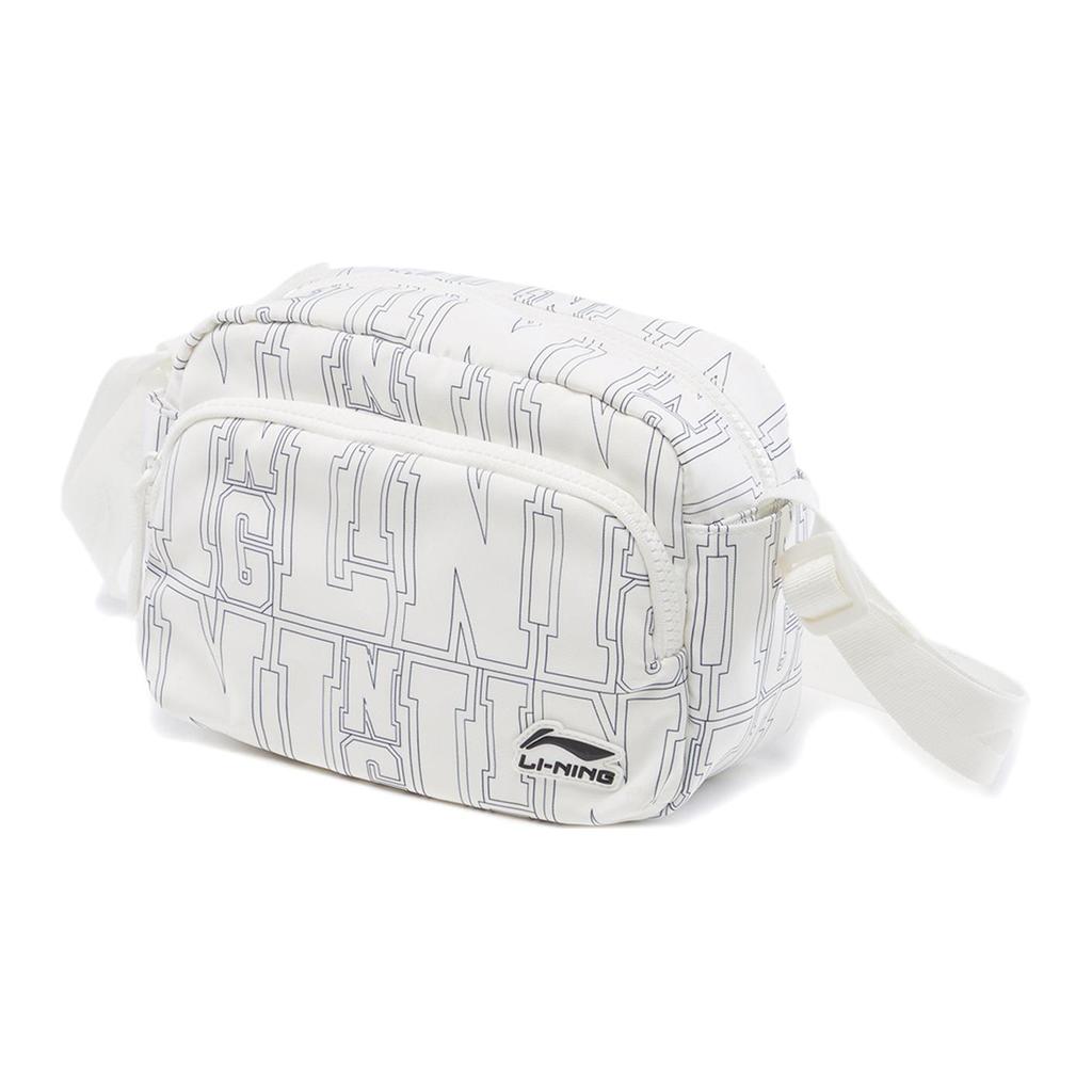 New LiNing Polyester Shoulder Bag, Crossbody Bag Unisex Ivory ABDU203-4