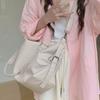 Trendy 2025 Women's Korean Casual Tote Bag - Large Capacity Hand-Held Travel Messenger Bag.