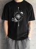 Mountain Compass Graphic T-Shirt, Adventure Hiking Camping Tee