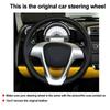 Hand Sew Car Steering Wheel Cover Wrap Artificial Leather White For Smart Forjeremy 2013 Smart Fortwo 2009 2010 2011 2012 2013