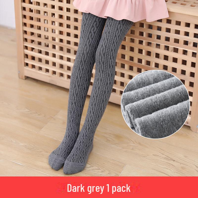 

Детские колготки с 8-образным переплетением - весна/осень, бесшовные, тонкие носки 8-12 years old, height 135-148cm темно-серого