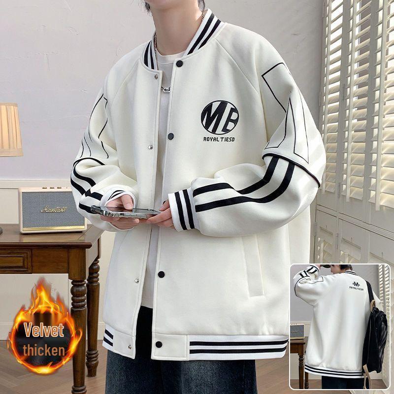 Youth Baseball Jacket for Spring and Autumn - Stylish 2025 Outerwear for Junior High and High School Boys