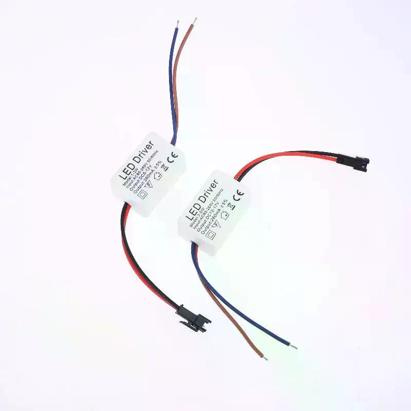 1Pcs 1-3W 3-5W 4-7W 8-12W 12-18W 18-24W Isolated LED Driver Power Supply Adjustable Constant Voltage 260mA Lighting Transformer