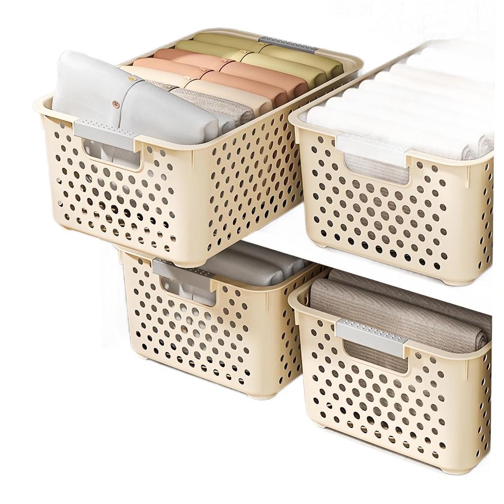 Pusty Kosz do Przechowywania Przekąsek i Zabawek - Duży, Pogrubiony Plastikowy Pojemnik do Użytku Domowego