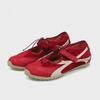 Cowhide version~ retro niche inner height increase red Mary Jane shoes women's leather casual sports shoes ballet shoes