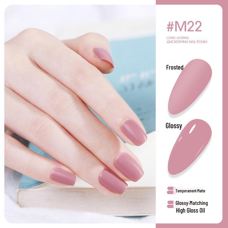 New Matte No-Bake Long-Lasting Peelable Quick-Dry Nail Polish for Nail Art