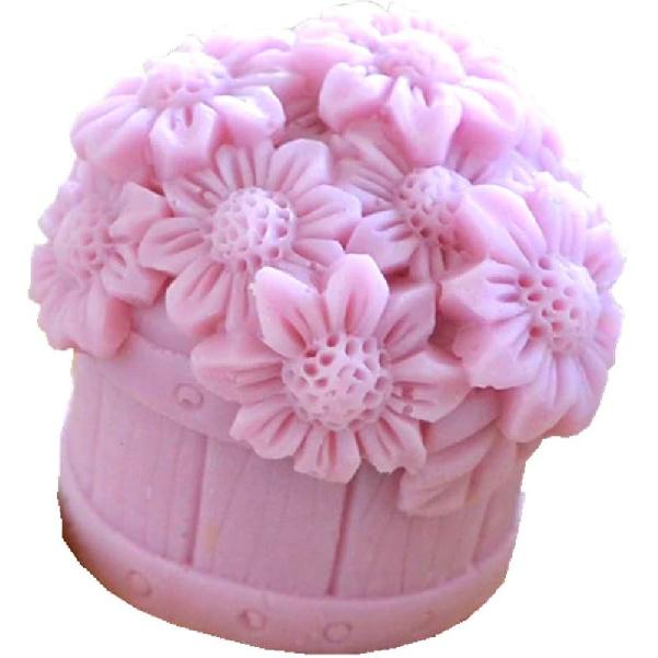 Lily Flower Soap Mold Pretty Flower Soap Silicone Mould for Handmade DIY Soap Making Lotion Bars Scented Candles Resin Crafts Aromatherapy Gypsum