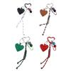 Braided Rope Keyring Creative Car Key Chain Heart Keychain Bag Charm Lovely Keychain Hanging Ornament for Backpack