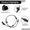 ABS Wheel Speed Sensor Front Left or Front Right ABS Sensor Anti-Lock Braking System Sensor No.AE8Z2C204B for Ford Fiesta 2014-2019