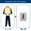 British Style Spring/Autumn Sportswear Three-Piece Set for Primary Students
