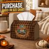 1pc Retro Farmhouse Autumn Tissue Box - Multi-functional Fall Napkin Dispenser, Two Sizes Available Made of Durable Polyester, Decorated with Pickup T